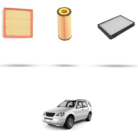 Kit tagliando 3 filtri compatibile con Mercedes Classe M (W163) 400 184kw Dal 2001 (1/5)