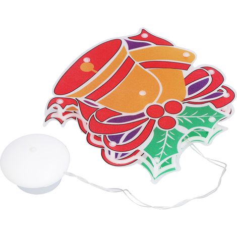 Guirlande Lumineuse LED à Piles pour Fenêtre avec Ventouse - Décoration de Noël Festive (1/5)