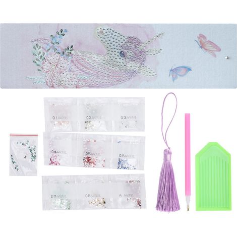 Marque-page Diamant avec Glands Kit DIY Artisanat Cadeau Maison Bureau École Étudiants AA391-Couleur Cheval (1/5)
