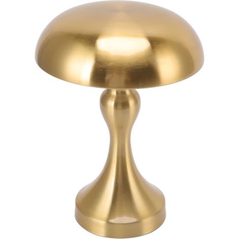 Lampe de table rechargeable Champignon 3 températures couleur Gradation tactile sans palier Veilleuse pour Maison Doré (1/5)