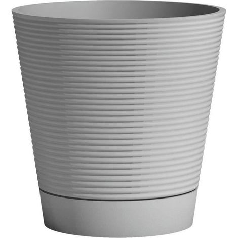 Pot réserve d'eau - GARDEN ID - Green Care Sense Bleu-Gris 40 cm - Garanti 10ans - 100% recyclé (1/3)