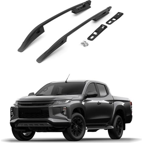 TURTLE kompatibel mit Mitsubishi Triton (Mk5) 2015-2025 Dachreling Falcon Schwarz (1/2)