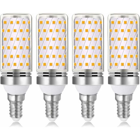 VURAHOME - Ampoule E14 16W LED Blanc Chaud 3000K 1600lm, Équivalent Lampe Halogène E14 100W 120W, AC 230V, non-dimmable, 4pcs (1/5)