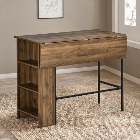 Table de bar pliable en panneaux de particules 120 x 76 x 91,4 cm (1/5)