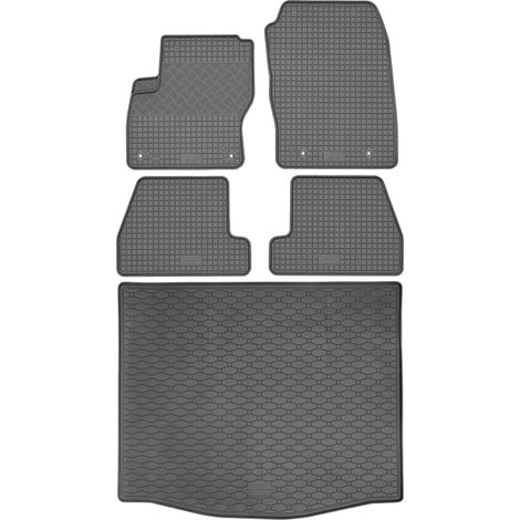 Juego de alfombrillas de goma para coche y maletero para Ford Focus III Hatchback (marzo de 2011 a agosto de 2018).