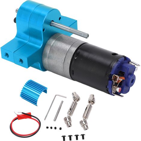 Boîte de transmission métallique avec moteur 370 pour camion militaire WPL B1, B‑1, C14, C‑14 1/16 (1/5)