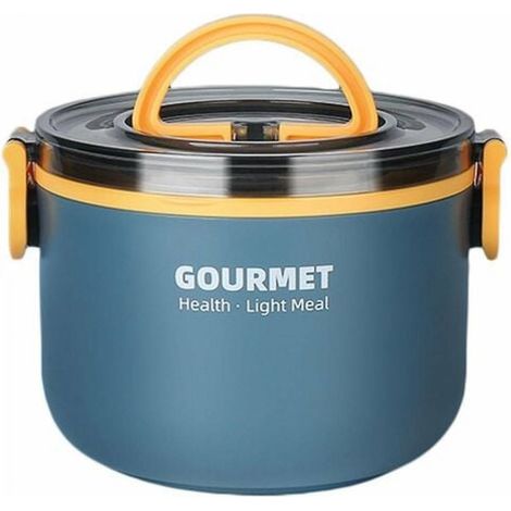 Bouteille Isotherme - Aliments Chauds - Capacité 1000 ml ou 1600 ml - Double Compartiment Verrouillable - Poignée Transport - 1 Pièce (1/5)