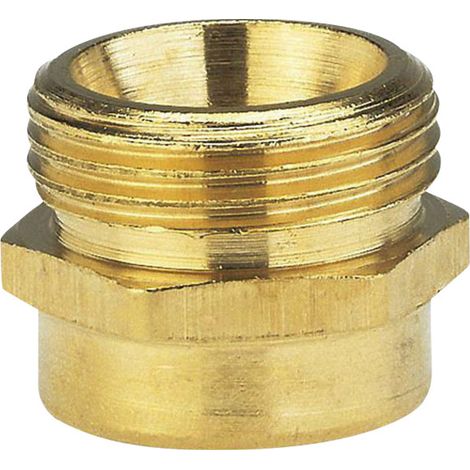 GARDENA 07265-20 Messing Reduzierung-Gewindenippel 33,25 mm (1") AG, 24,2 mm (3/4") IG (1/2)