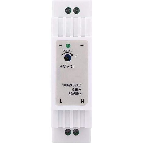 DR-15-12 AC/DC 12V 1.25A 15W Rail d'Alimentation à Sortie Unique sur Rail DIN Alimentations Industrielles Contrôle PWM(DR-15-12) (1/5)