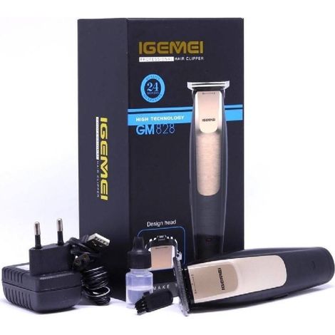 Trade Shop - Tamaño De La Barba Trimmer Professional Cabello Recargable Batería Inalámbrica Gm-828 -