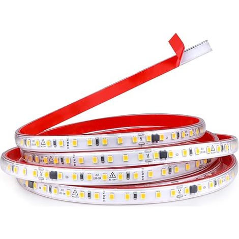 Ruban à LED - blanc chaud, AC 220V, Bande de 2835 SMD, étanche (1/4)