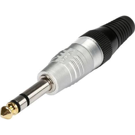 Jack 6.35 mm mâle, droit Hicon HI-J63S Nombre de pôles: 3 stéréo argent 1 pc(s) W70202 (1/2)