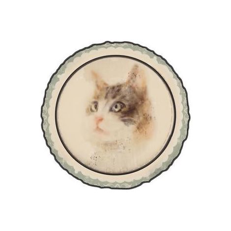 Cuccia tappeto gatto tessuto tonda