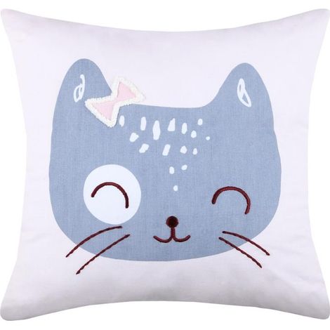 Coussin 40 x 40 cm Zoeline le chat (1/4)