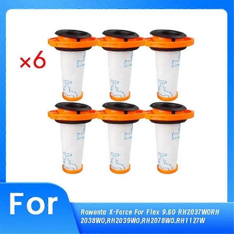 Confezione da 6 filtri per aspirapolvere senza fili Rowenta X-FORCE FLEX 9.60 (1/5)