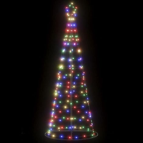 Sapin de Noël à LED 200 LED colorées 182 cm (1/5)