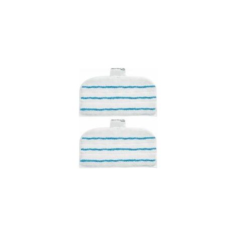 2 Patins En Microfibre FSMP20-XJ Rectangulaires Pour Balai Vapeur - Technologie EasyGlide (1/4)