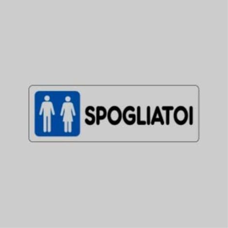 Etichetta 'spogliatoi uomo/donna' 15x15 cm (10 pezzi) (1/2)