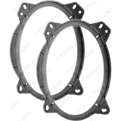 6x9 Front Door Audio Speaker Mounts and Modification Rings Compatible with Toyota Highlander, Camry, Prado and BYD (1/5)