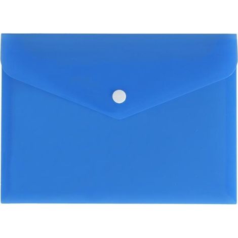 A5 blauer Satin-Umschlagordner