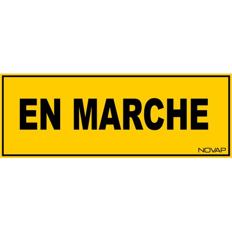 Panneau En marche - Rigide 330x120mm - 4140629
