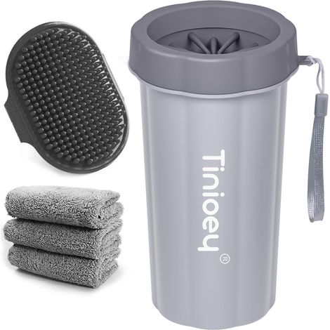 Nettoyeur Pattes Chien Grande Taille, Gobelet avec Brosse Silicone (1/5)
