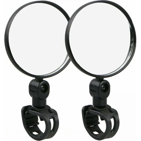 2-piece motorcycle rearview mirrors, wide-angle convex reflectors, 360° quick release adjustable silicone rearview mirrors YMYNY (1/4)