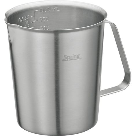 Jarra medidora Spring Tools, acero inoxidable, 1,0 l, diámetro 12,5 x 13 cm (1/2)