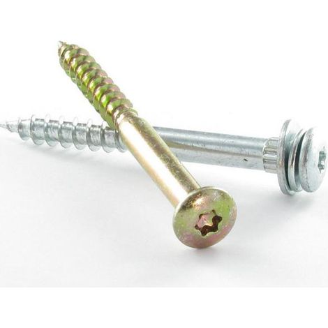 VBA Vis bois agglo Poelier 7X80 Filetée sur 40 TORX T30 Imperdable Acier zingué 96 heures brouillard salin-1 pièce