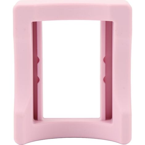 Support de tasse en silicone antidérapant avec fente intégrée pour bouteille, décoration artisanale rose (1/5)