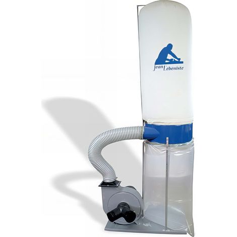 Aspirateur à copeaux mobile 1 sac 160L 1500W 400V – Débit d'air 2500 m³/h – Pales en acier hélicoïdal – Pour environnements poussiéreux – Jean L'Ebeniste - FM300-TRI
