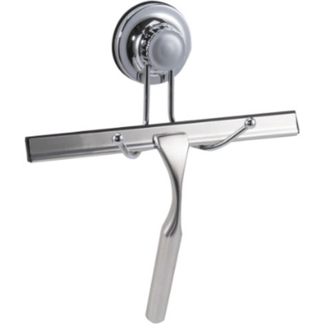 Ecoloc raclette de douche avec système de fixation par ventouse, chrome (ECO32)