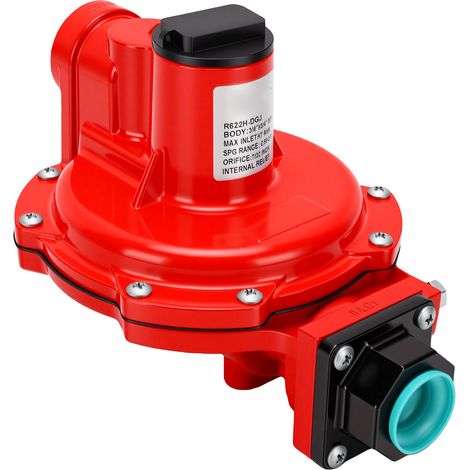 Régulateur de pression de gaz naturel réglable 4-6 PSI 3/4" NPT Entrée Sortie 1er étage Valve pour système industriel commercial résidentiel (1/5)