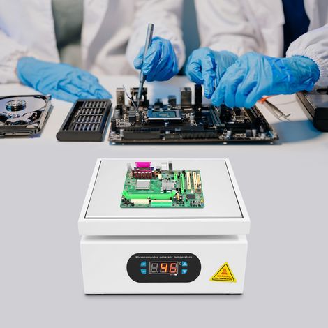 YISSALE-Plaque chauffante électrique pour le soudage, préchauffage par micro-ordinateur, plaque chauffante pour le soudage 700 W (1/5)