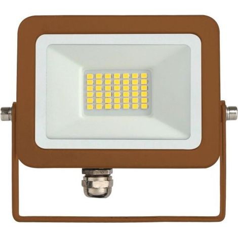 Projecteur Led D'Extérieur Sky 20W Ip65 2700K Corten - 2 450 Lm, Aluminium, Faisceau 110 (1/5)