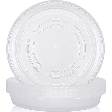 Soucoupe de pot PP D - Diamètre 18 cm - transparent - lot de 10 - protège contre l'humidité et faciles à nettoyer (1/5)