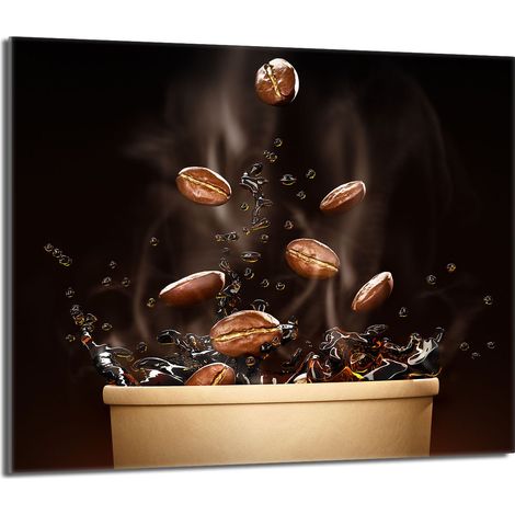 Glas-Herdplattenschutz 60x52 Kaffee