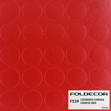 Tapa autoadhesiva fi14 roja china (lámina de 25 unidades). (1/5)