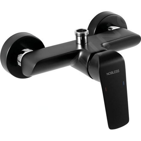 Novaservis Nobless Tina - Robinetterie de douche 150 mm, noir 38062/1,5 (1/2)