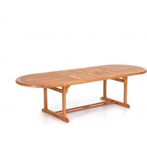 Tavolo Allungabile in Legno di Eucalipto 180/240 x 100 cm