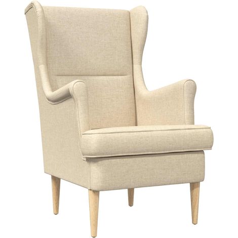 Sessel Creme Stoff vidaXL