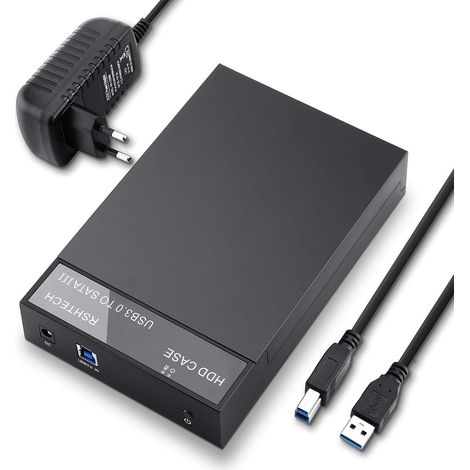 Boitier Disque Dur Externe USB 3.0 en 6Gbit/s Max (1/5)