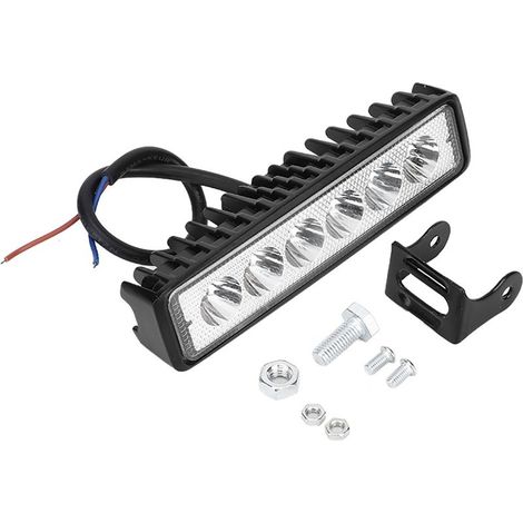 1 Barre Lumineuse LED, 12V 18W, Étanche IP67, 6000K, Pour Véhicule Tout-Terrain, Marine (1/5)