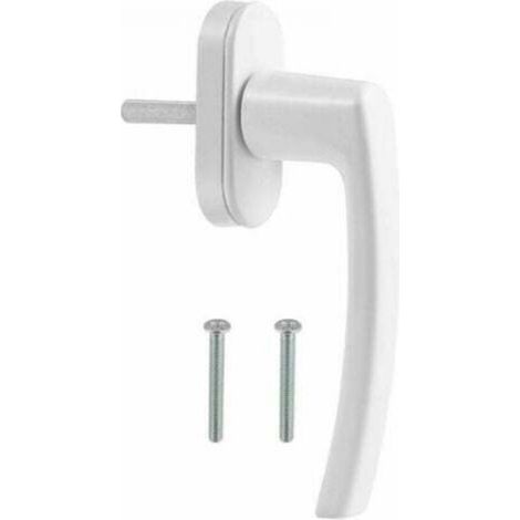 handle for PVC windows and doors, white (1/4)