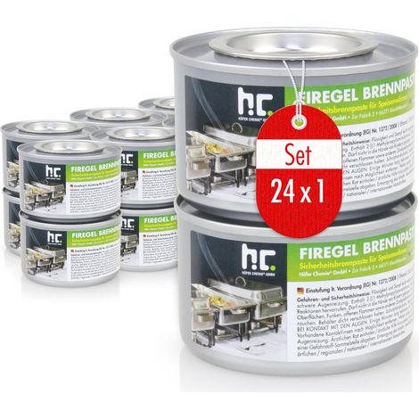 Höfer Chemie Lot de 24 pâtes combustibles de 200 g - pour la Restauration et l’Usage Domestique