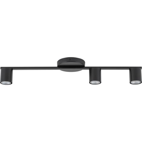 Plafoniera moderna nera 3 spot GU10 25W Sigma Sky IP20 (1/5)