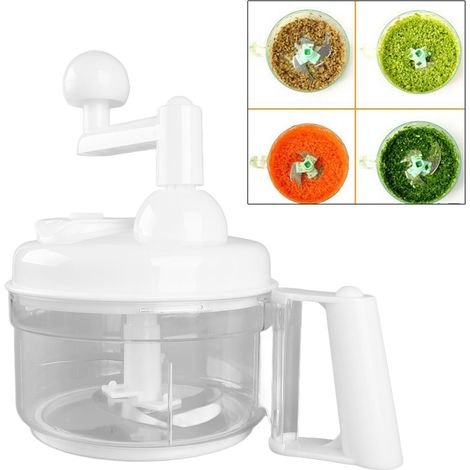 All-in-One-Gemüseschneider in Weiß mit handbetriebenem Gemüseschneider (1/5)