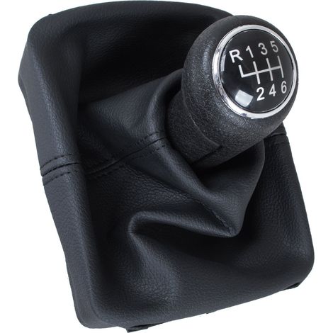 Pomo de palanca de cambios y funda para VW Polo IV 01-09, 6 velocidades (1/5)