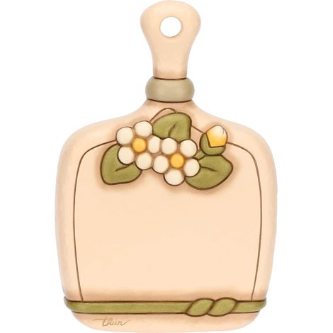 THUN - Tagliere decorativo da parete - ceramica - Collezione Country Bloom - 14,2 x 2,51 x 21,1 cm