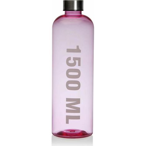 BOTELLA AGUA PS-INOX ROSA - 1500 ML
